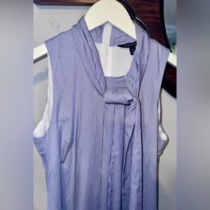 Banana Republic Tie Neck Striped Dress